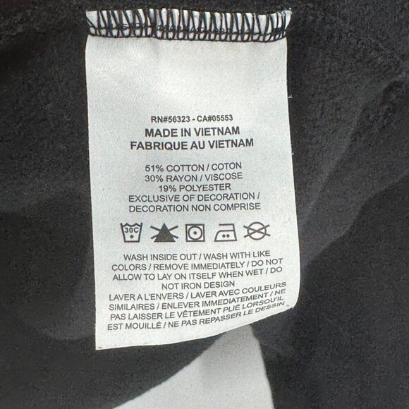 Nike Womens Black Varsity Cropped Hoodie Size XL - Picture 3 of 5